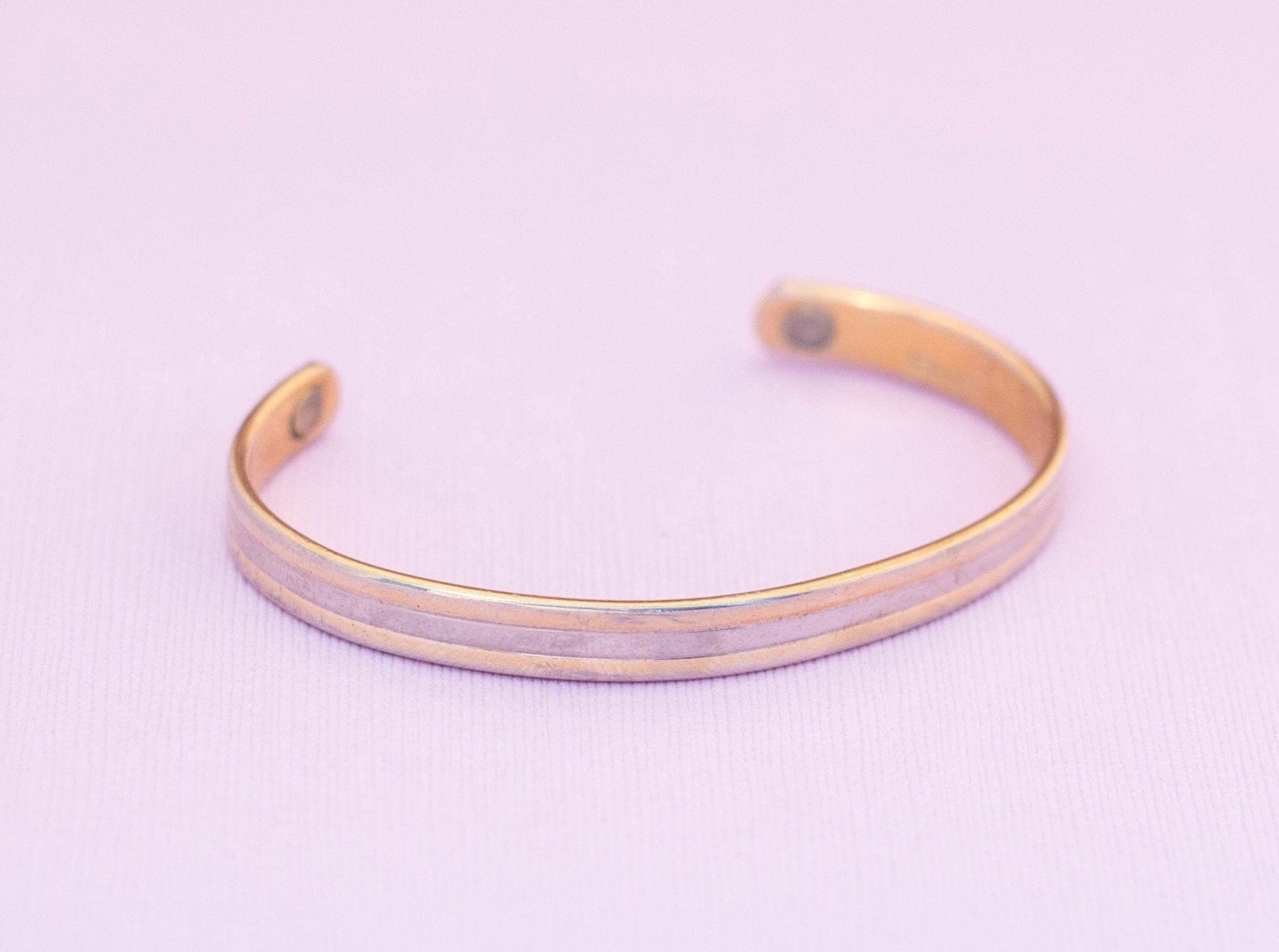 Vintage 24k Electroplated Cuff Bracelet Inches HB2