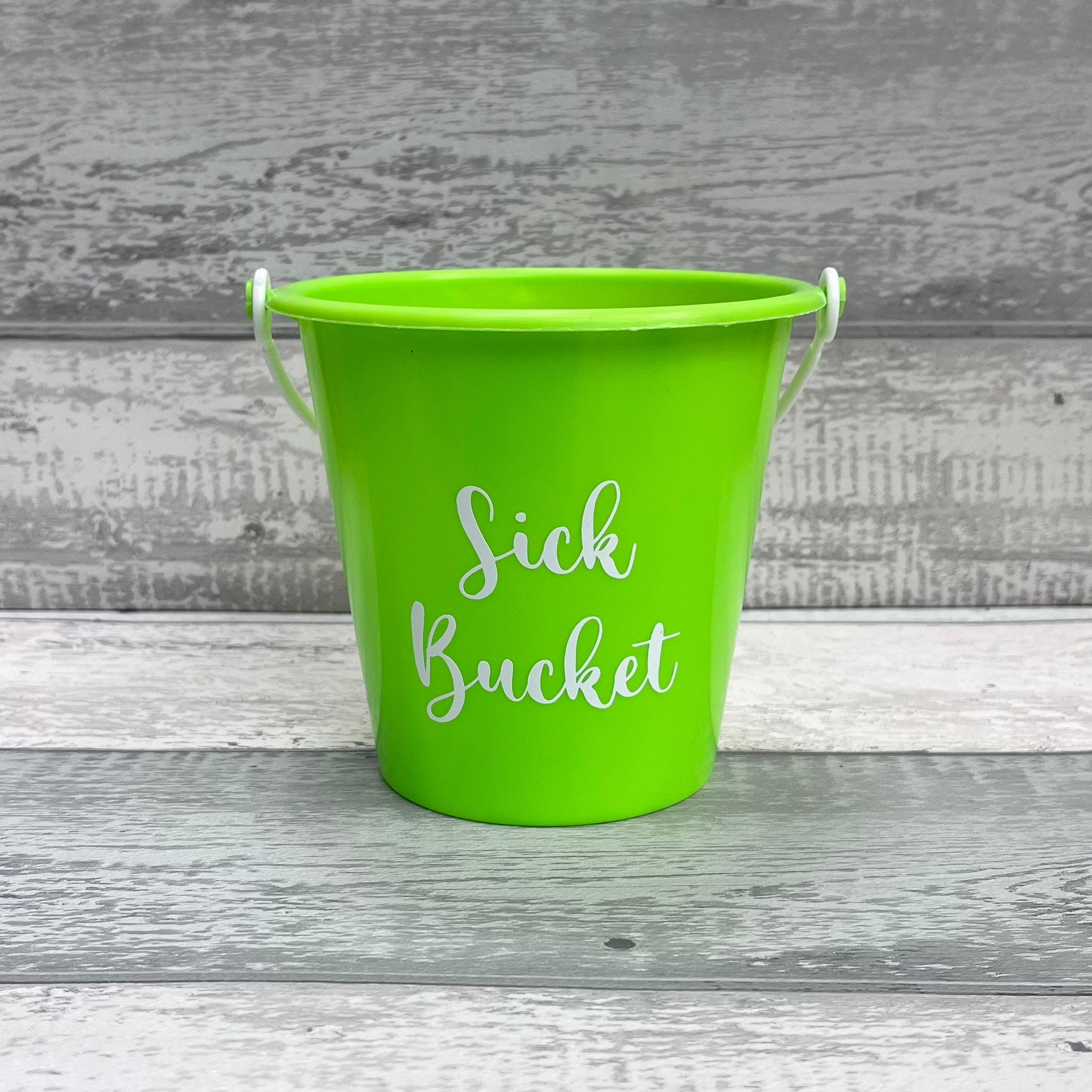 Sick Bucket with “How to” - White Text