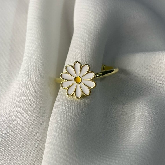 Bague Anxiété, Anti-Stress, Or, Réglable, Aide à ne plus se ronger les  ongles, Améliore la concentration, pour Femme / Daisy™ de Maginosa -   France