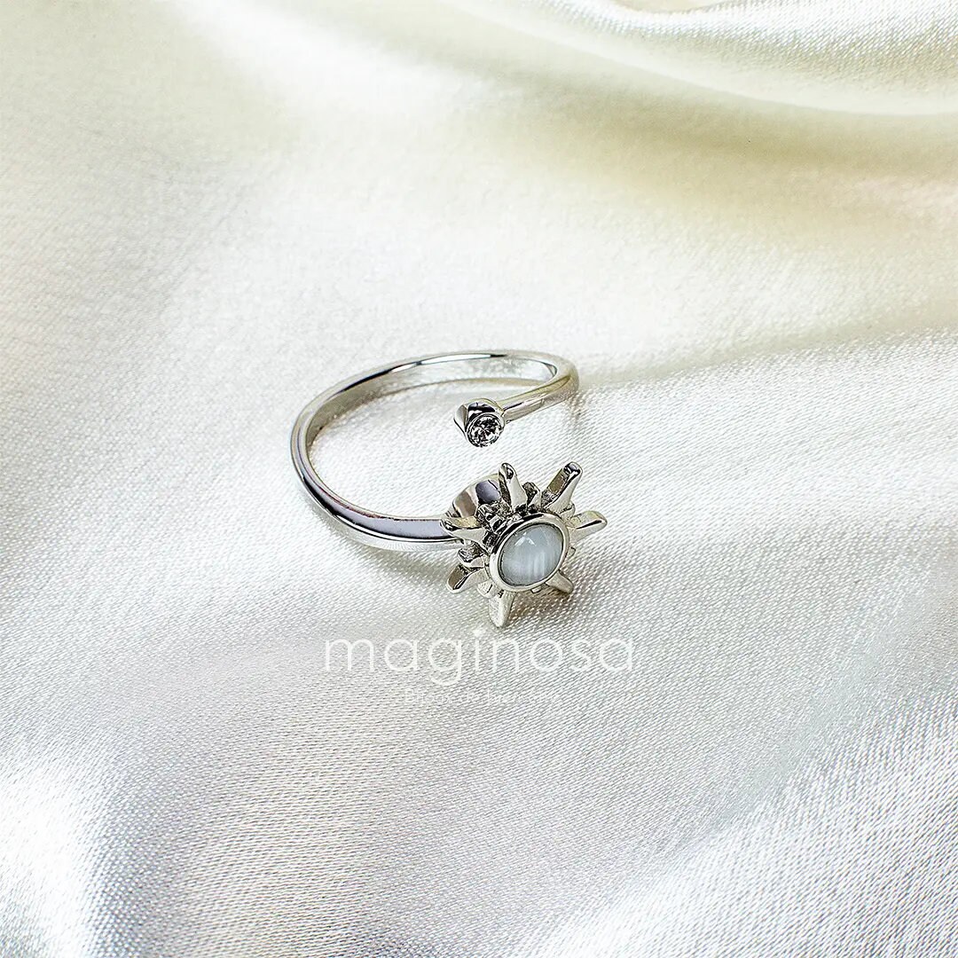 Anxiety Ring, Anti-stress, Sun, Fidget Ring, Rotating Ring, Brass, Gold  Silver, Adjustable, for Women and Children, Stainless Worry Ring - Etsy