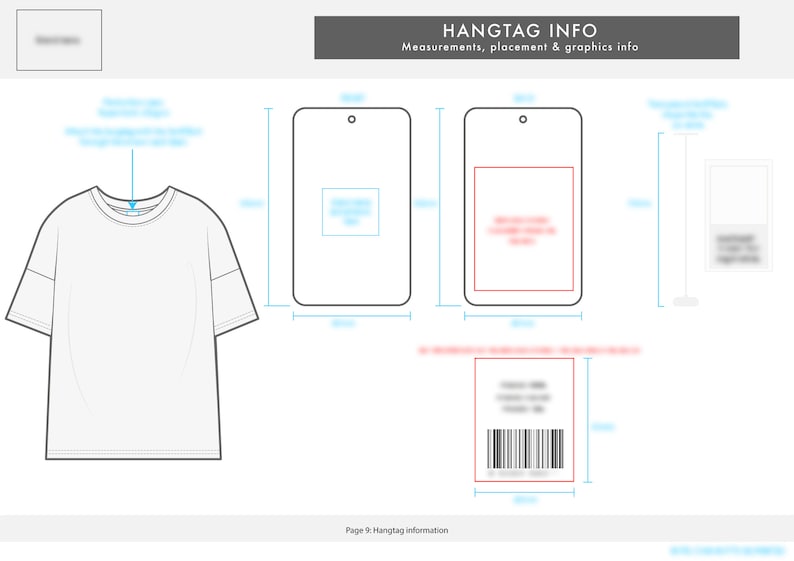Oversized Boxy Tshirt TECHPACK Illustrator Procreate Etsy