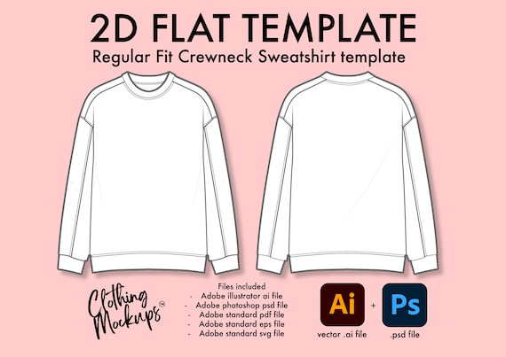 Crewneck design template new arrivals