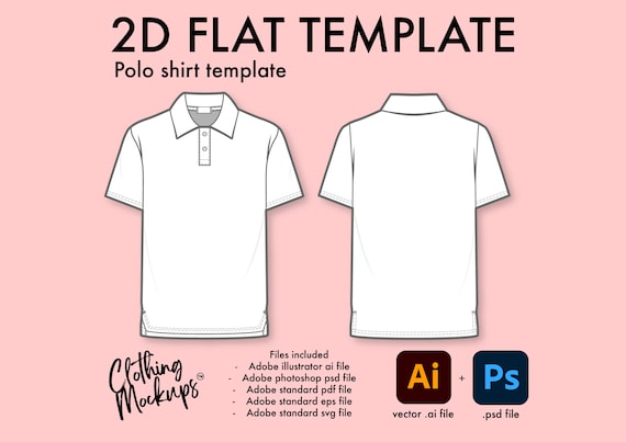 Polo shirt template ai cheap