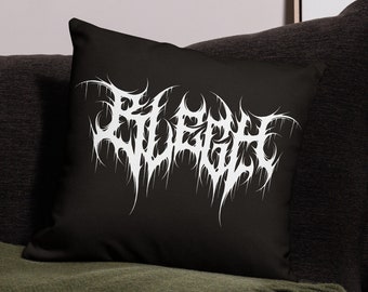 Blegh Cushion Cover - Death Metal Cushion