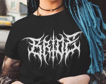 Bride and Groom T-Shirt - Heavy Metal - Death Metal Wedding