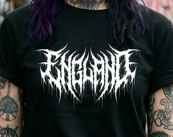 England Football T-Shirt - Heavy Metal Gift