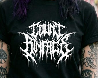 Count Bin Face T-Shirt - Heavy Metal Gift