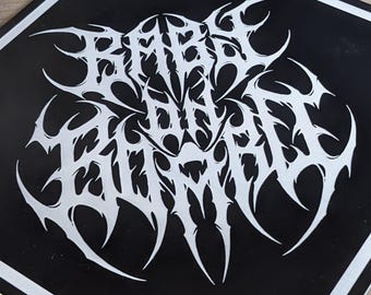 Baby on Board - Car Sign - Death Metal