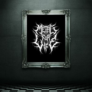 Metal For Life Druck - Heavy Metal Geschenk