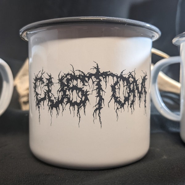 Custom Heavy Metal Mug - Bespoke Personalised Death Metal Gift - Blegh!