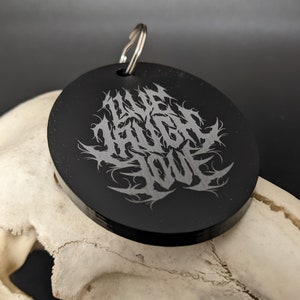 Live Laugh Love Key Ring - Heavy Metal Gift