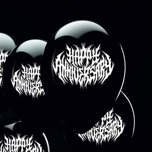 Heavy Metal Gelukkige Verjaardag Ballonnen - Death Metal Ballonnen