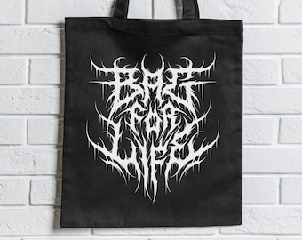 Bag for Life or Death - Heavy Metal Tote Bag