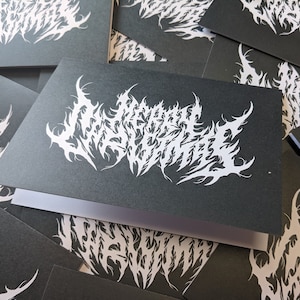 Cartão de Natal Heavy Metal - Presente Death Metal - Metalhead Feliz Natal
