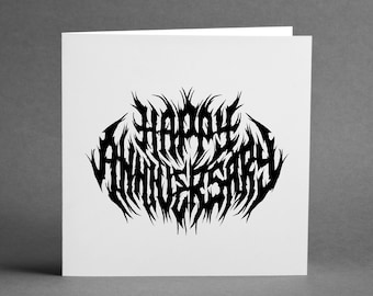 Carte de voeux joyeux anniversaire - Cadeau heavy metal