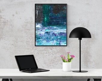 Abstract Wall Art Grunge Abstract Printable Artwork Colorful Wall Hanging Modern Decor Minimal