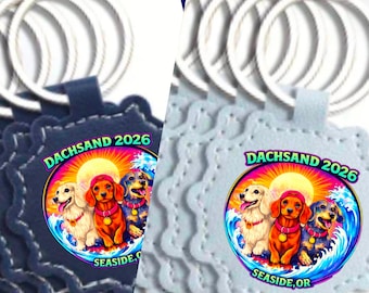 DachSand 2026 Faux Leather Keychain - FREE SHIPPING