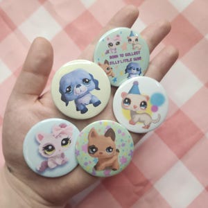LPS pet shop pin button