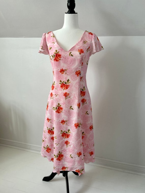 Vintage Floral Custom Made Summer Dress: Garden P… - image 9