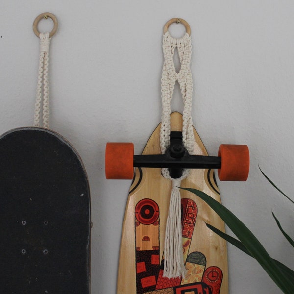 Makramee Skateboard Wandaufhängung || Makramee Longboard Wandaufhängung