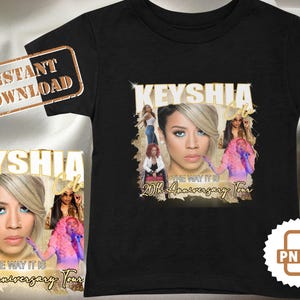 Keyshia Cole Bootleg Tshirt Design PNG Sublimation Print and Cut