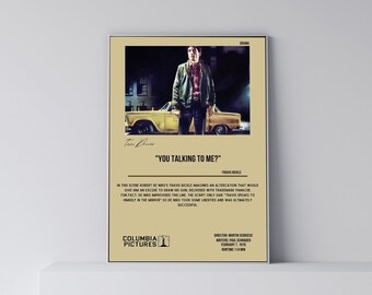 Taxi Driver| Movie Quotes | Minimalist Movie Poster | Vintage Retro Art Print | Wall Art Print | Home decor | Wall Decor | Home Decor