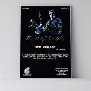 Terminator 2 | Movie Quotes | Minimalist Movie Poster | Vintage Retro Art Print | Wall Art Print | Home decor | Wall Decor | Home Art