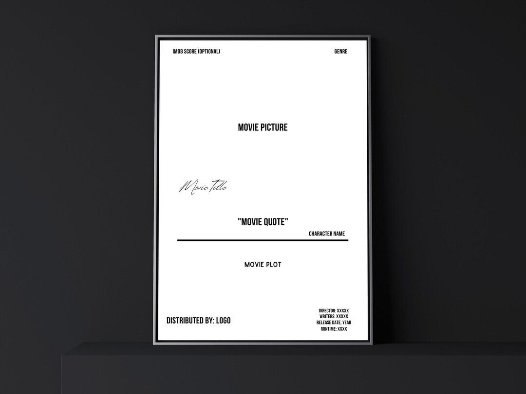 Custom Movie Quote Custom Movie Poster Movie Quotes Minimalist Movie custom-movie-quote-custom-movie-poster-movie-quotes-minimalist-movie