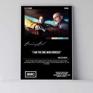 Breaking Bad / Citazione serie TV / Poster film minimalista / Stampa artistica retrò vintage / Stampa artistica da parete / Arredamento per la casa / Poster stampabile / Poster