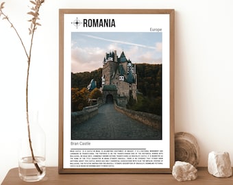 Bran Castle, Romania Photo, Travel Poster Print, Travel Wall Decor, Romania Poster Print, Romania Print, Romania Art, Romania Print, Romania