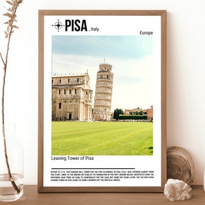 Pisa Poster, Pisa Photo, Travel Poster Print, Travel Wall Decor, Pisa Poster Print, Pisa Print, Pisa Art, Italy Poster Art, Pisa Poster Art