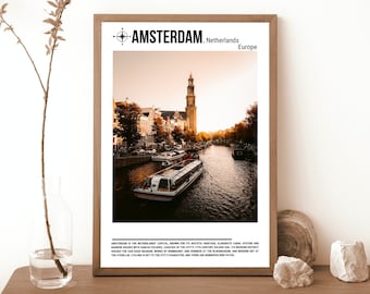 Amsterdam Poster, Amsterdam Photo, Travel Poster Print, Travel Wall Decor, Amsterdam Poster Print, Amsterdam Print, Amsterdam Art, Amsterdam
