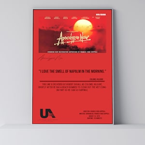 Apocalypse Now / Citazioni di film / Poster di film minimalista / Stampa artistica retrò vintage / Stampa artistica da parete / Decorazione da parete / Decorazione per la casa / Poster di film