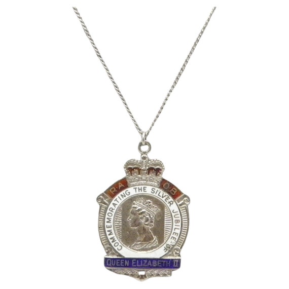 Vintage Sterling Silver Queen Elizabeth 