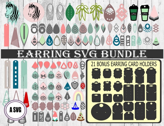 Earring SVG Leather Earring SVG Earring SVG Bundle Earring - Etsy