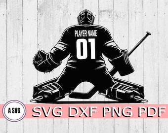 Goalie Svg, Hockey Svg Bundle, Hockey SVG, Hockey Player SVG, Svg Files for Laser Engraving, Hockey Stick Svg, Hockey Mom Svg, Svg Files