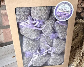 12 Premium Lavender Bags in Gift Box