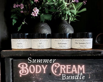 Sommerliches Body Cream Bundle, Hexenrad des Jahres Body Lotion Set