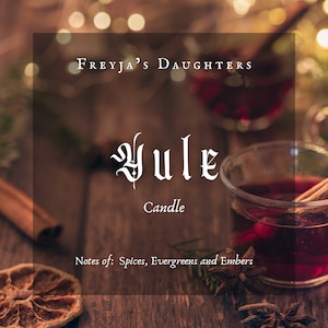 Yule Candle, Freyja's Daughters Candles