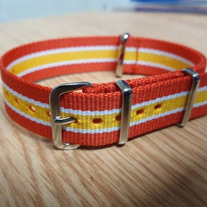 Royal Lancers 18mm G10 NATO watch strap