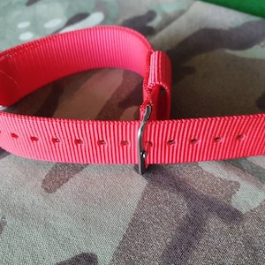 Royal Military Police RMP red 18mm G10 NATO watch strap