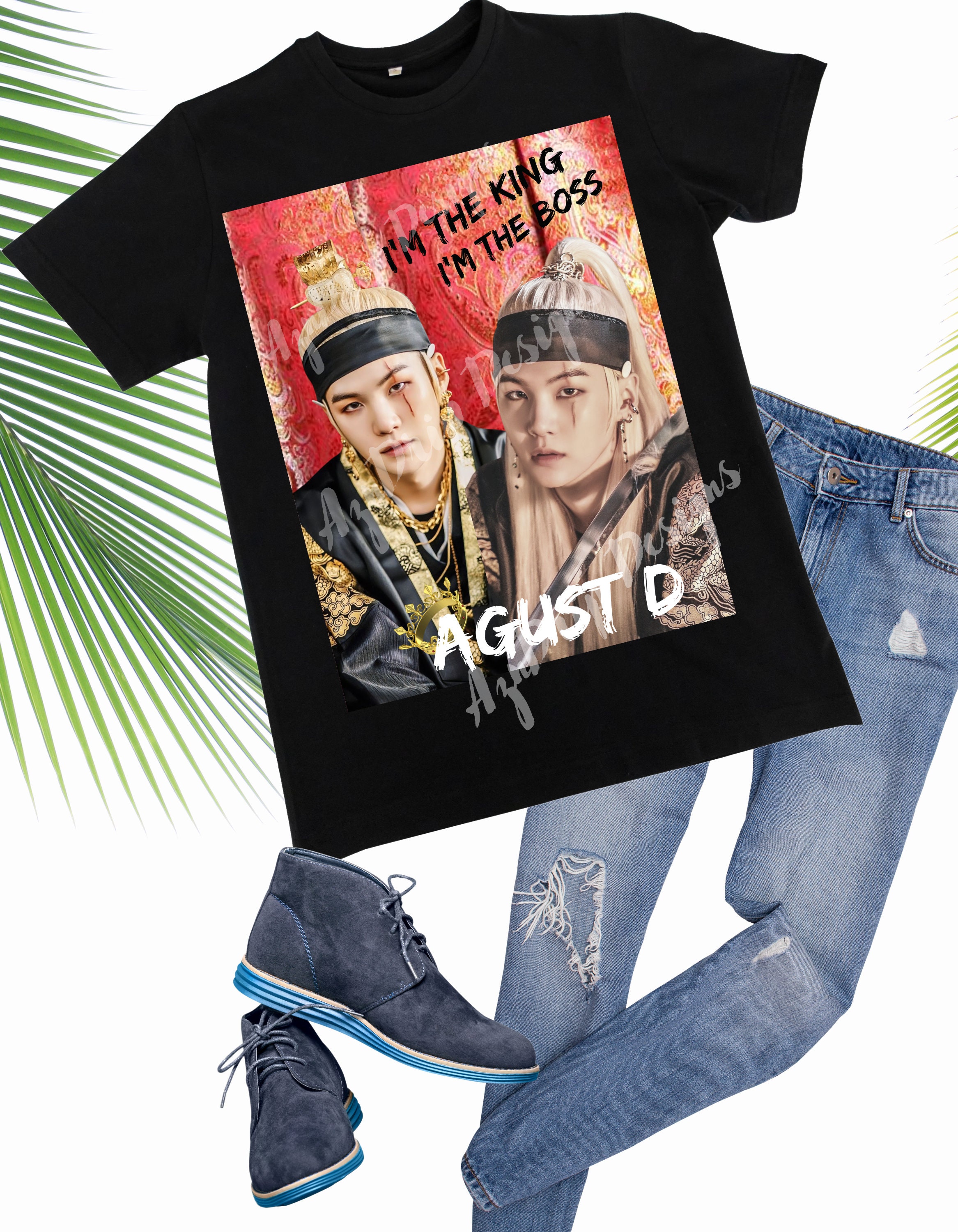BTS SUGA Tシャツ　Sサイズ Black S- 5x Custom Design BTS Suga T-shirt (unisex) - Etsy