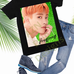 Small - 5X Custom Design (unisex t-shirt) Hongjoong  ATEEZ