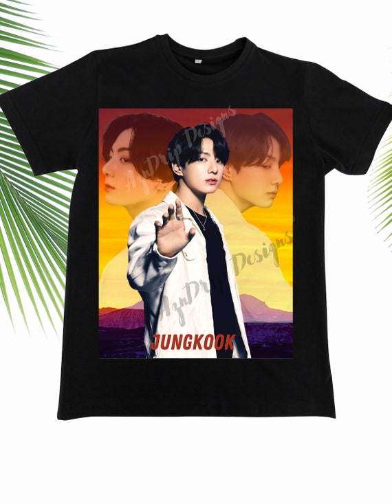 Black S- 5x Custom Design BTS Jungkook T-shirt (unisex) - Etsy