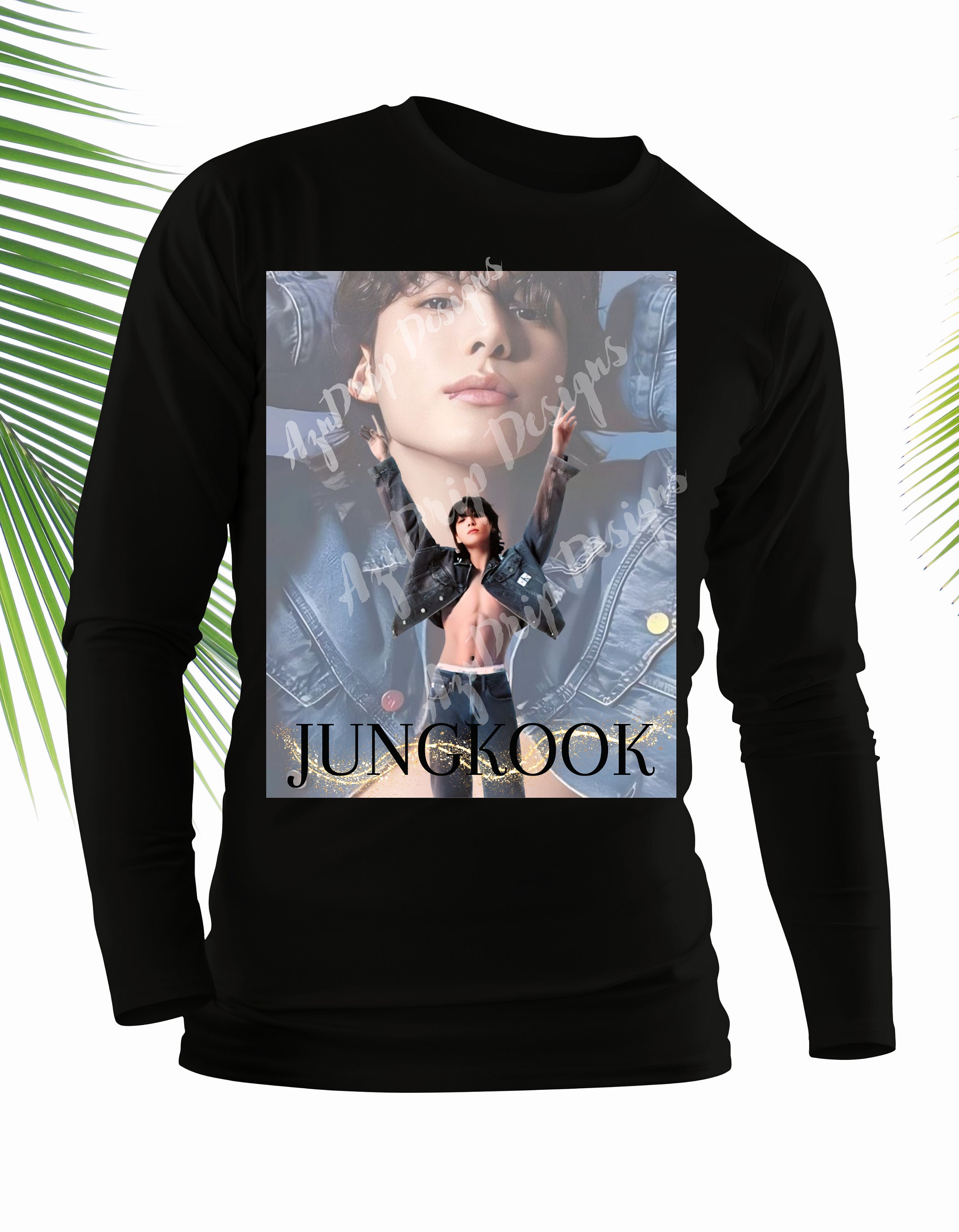 Black S- 5x Custom Design (unisex) JUNGKOOK T-shirts - Etsy