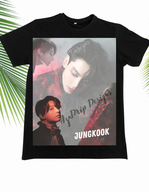 Black S- 5x Custom Design BTS Jungkook T-shirt (unisex) - Etsy