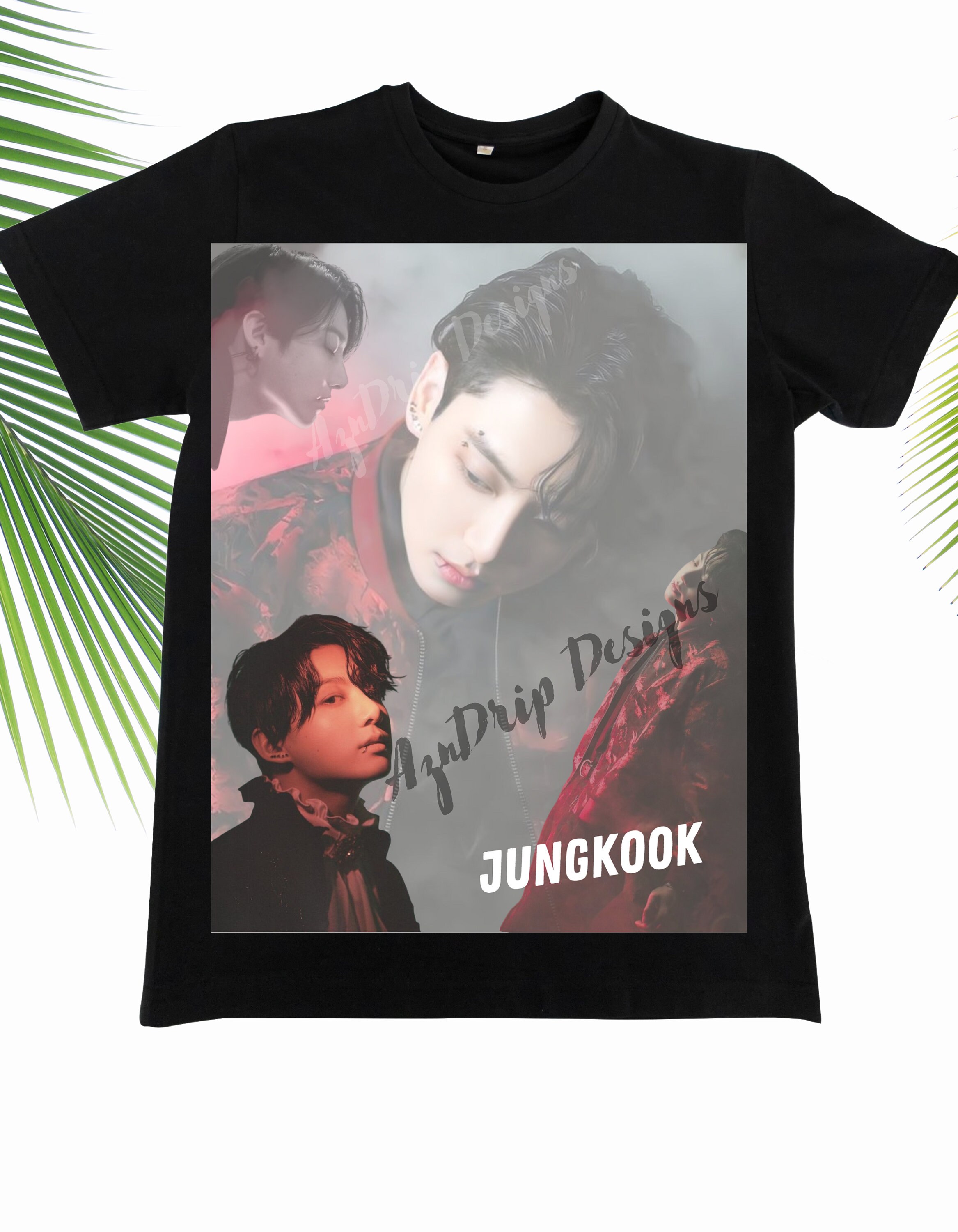 Black S- 5x Custom Design BTS Jungkook T-shirt (unisex) - Etsy