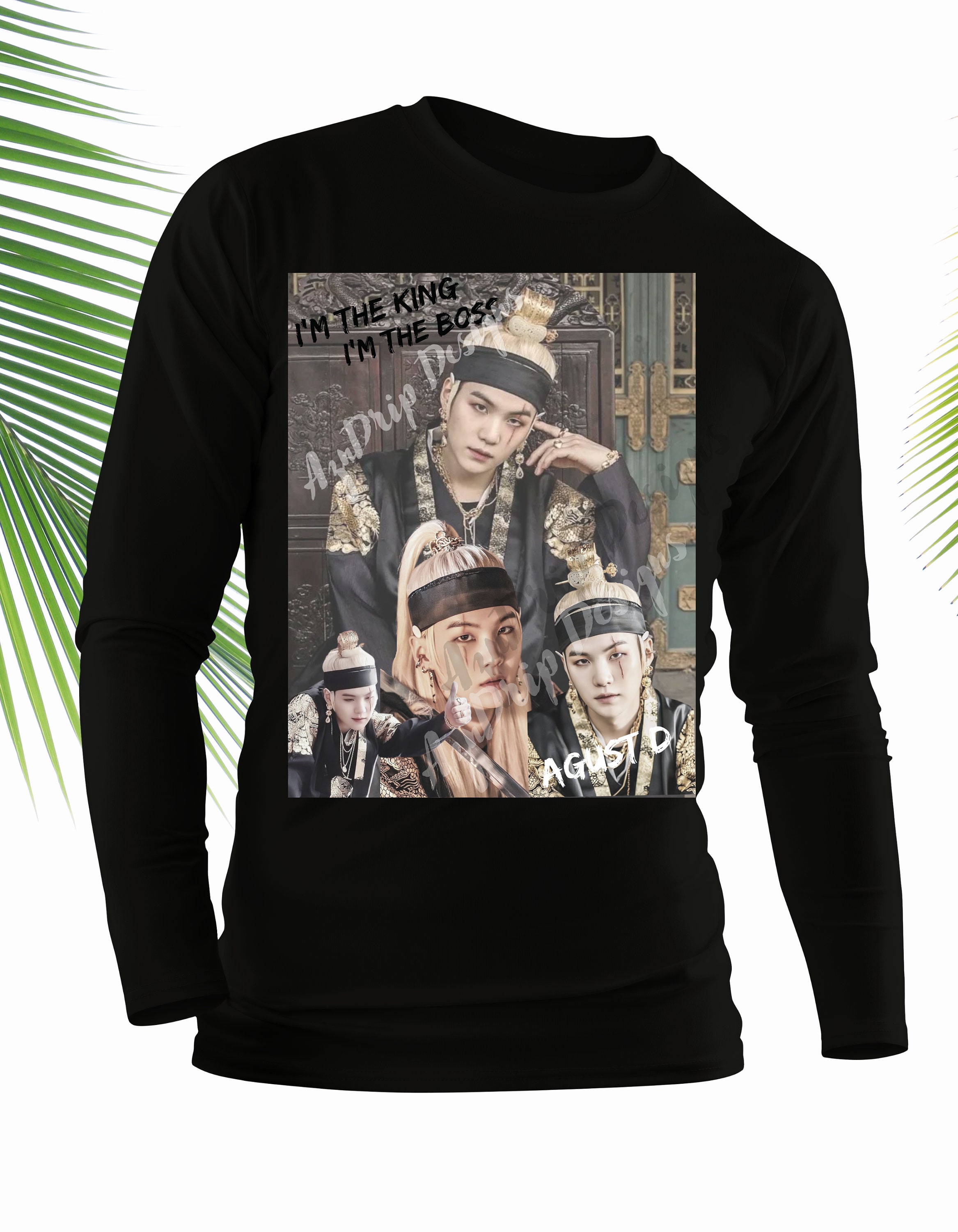 BTS SUGA Tシャツ Sサイズ Black S- 5x Custom Design BTS Suga T-shirt (unisex) - Etsy