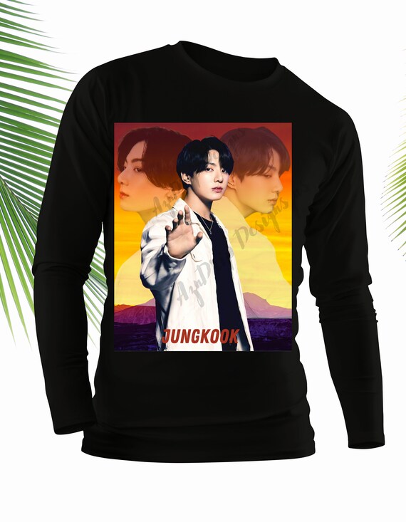 Black S- 5x Custom Design BTS Jungkook T-shirt (unisex) - Etsy