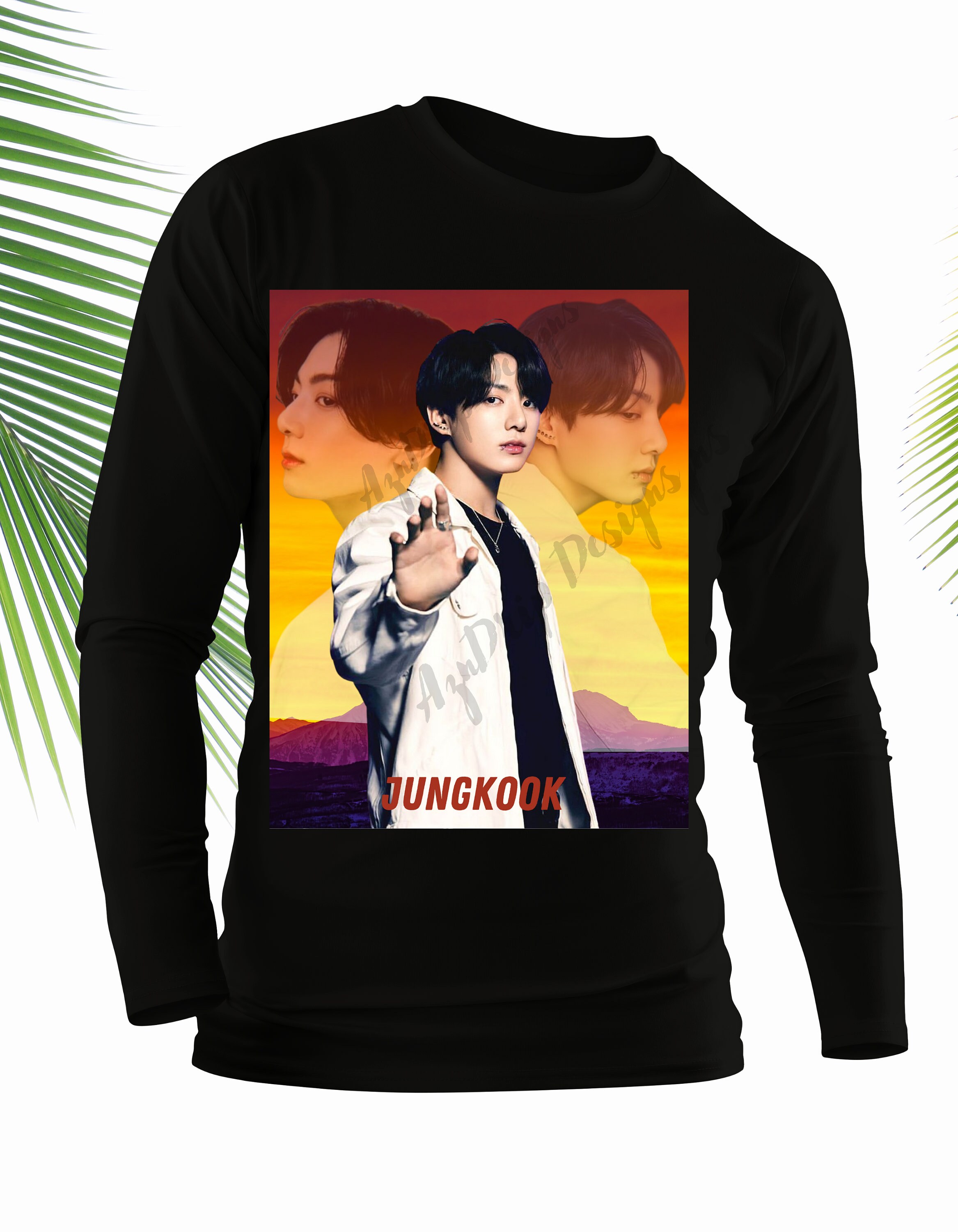 Black S- 5x Custom Design BTS Jungkook T-shirt (unisex) - Etsy
